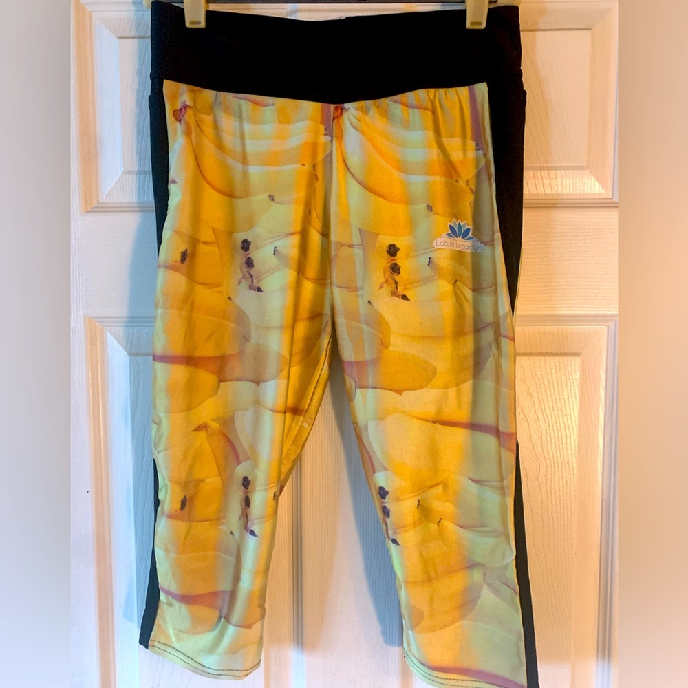 Lotus Leggings yellow Banana🍌 yoga/athletic leggings